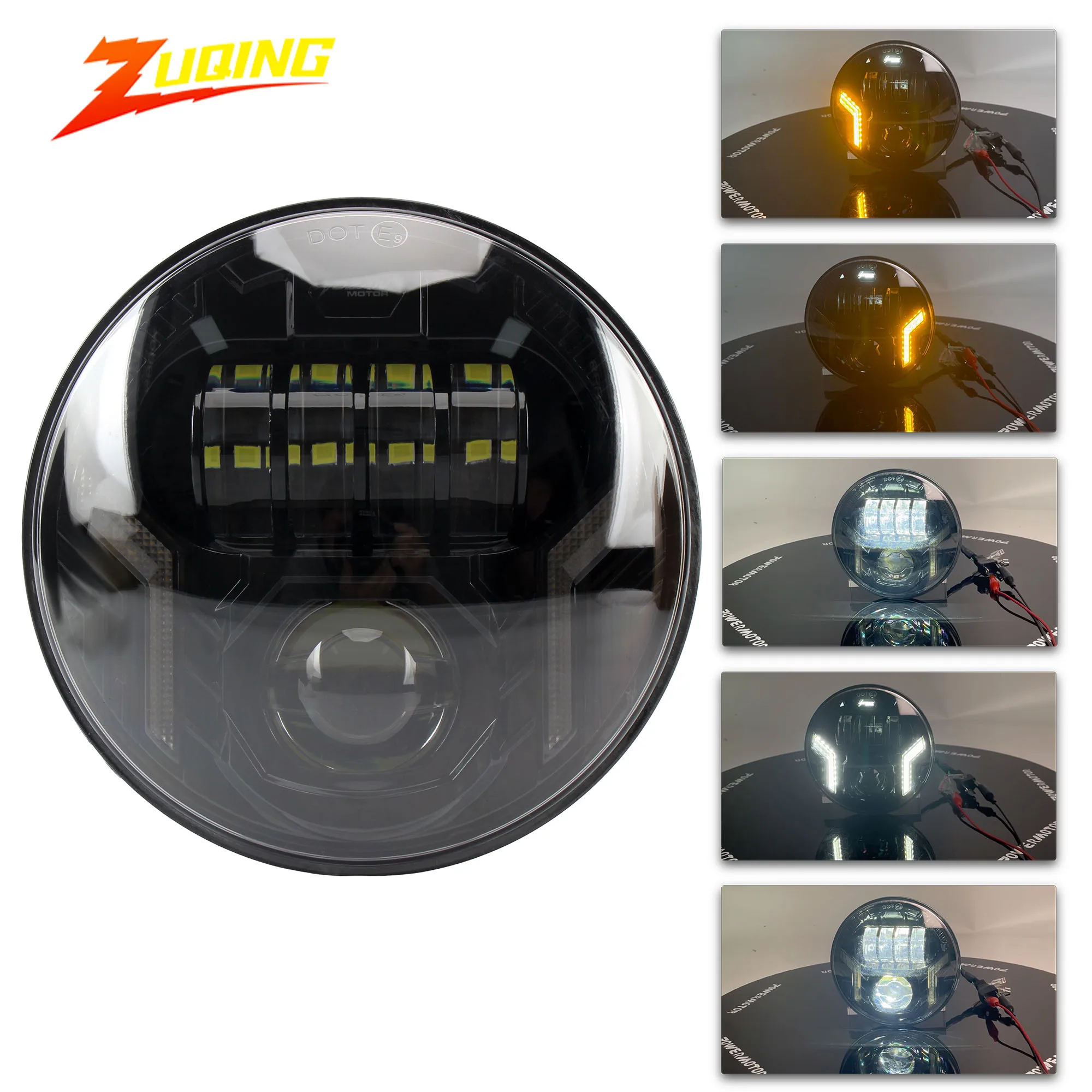 Motorcycle 5.75-inch LED Headlight Wick DRL Turn Signal for Harley Dyna Sportster Softail Indian Scout Honda light accessories
Motorcycle 5.75-inch LED Headlight Wick DRL Turn Signal for Harley Dyna Sportster Softail Indian Scout Honda light accessories