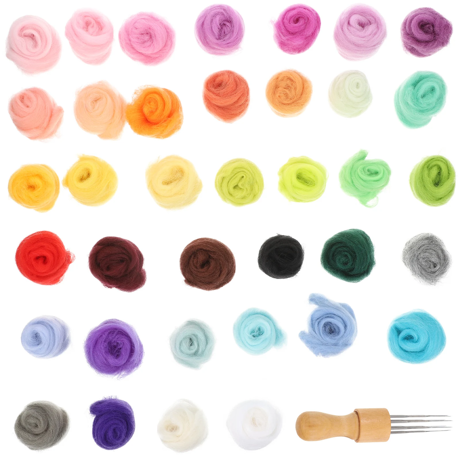 1 set Wool Felt Handmade Set Craft Kit Beginners Felting Tools Needlework Supplies Colorful Wool Crafts DIY Materials
1 set Wool Felt Handmade Set Craft Kit Beginners Felting Tools Needlework Supplies Colorful Wool Crafts DIY Materials