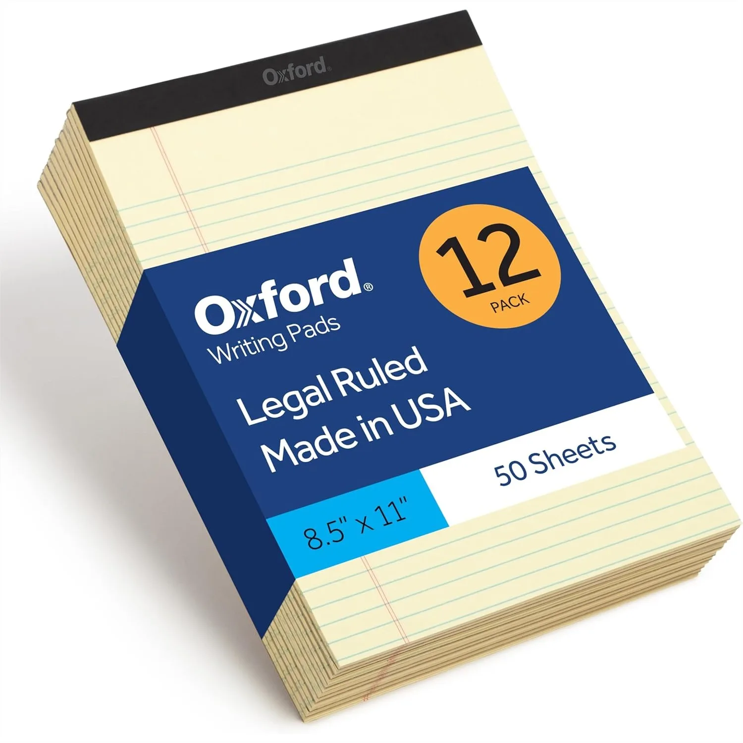 Legal Pads 12 Pack 8.5x11 Canary Yellow Jr Legal Ruled 50 Sheets Each with Firm Back Professional Office Notepads
Legal Pads 12 Pack 8.5x11 Canary Yellow Jr Legal Ruled 50 Sheets Each with Firm Back Professional Office Notepads