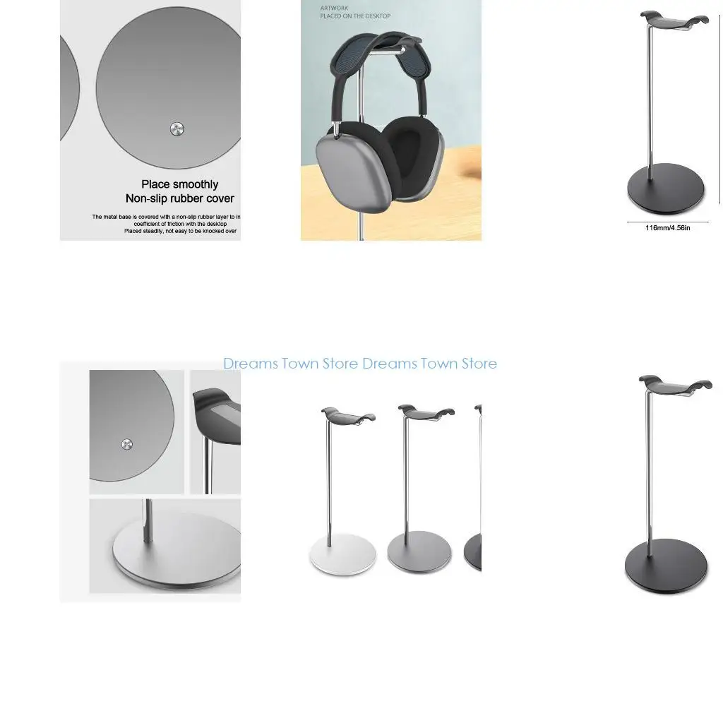 HX6A Universal Headphone Stand Hanger Universal Aluminum Metal Headphone Holder for Gaming Headset Display&Wireless Headphone
HX6A Universal Headphone Stand Hanger Universal Aluminum Metal Headphone Holder for Gaming Headset Display&Wireless Headphone