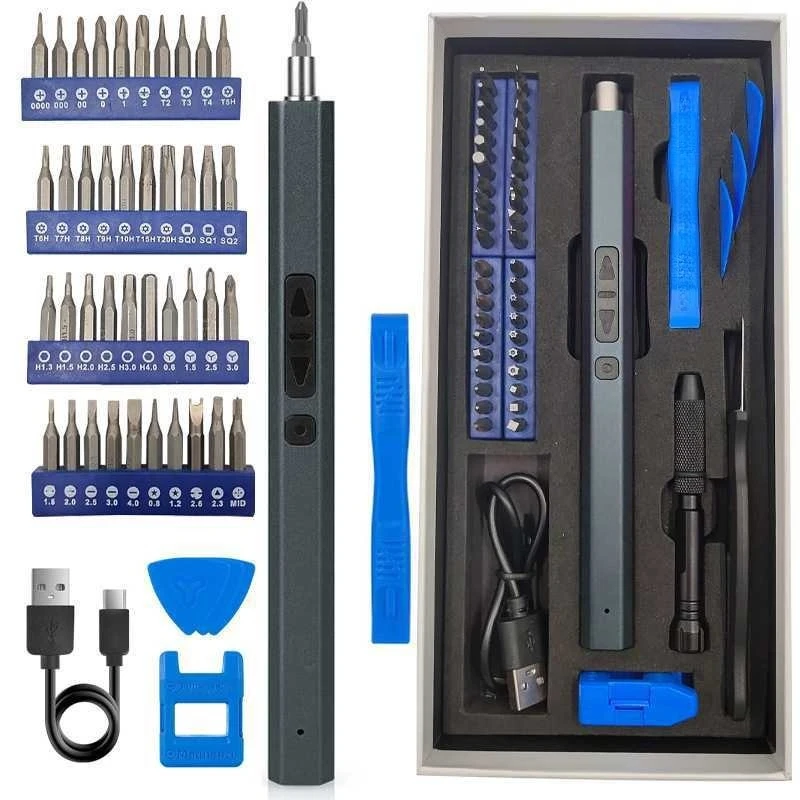 Multifunctional Electric Screwdriver Set Portable Repair Tool Kit for Laptop and Mobile Phone Disassembly
Multifunctional Electric Screwdriver Set Portable Repair Tool Kit for Laptop and Mobile Phone Disassembly