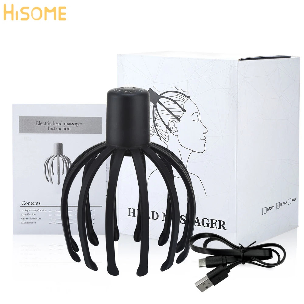 Electric Octopus Claw Scalp Massager Rechargeable Head Scratcher Stress Relief Head Fatigue Hair Stimulation Improve Sleep
Electric Octopus Claw Scalp Massager Rechargeable Head Scratcher Stress Relief Head Fatigue Hair Stimulation Improve Sleep