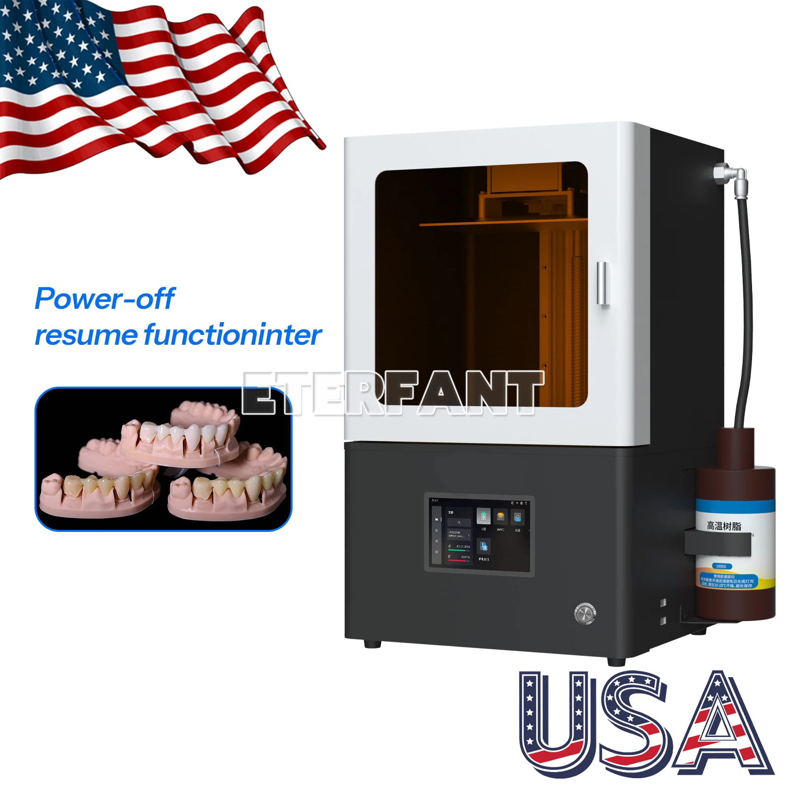 ETERFANT Dental Lab 16K Ultra High Precision UV LCD Resin 3D Printer Lndustry LAN/USB/WiFi HF-L3 16K Pro
ETERFANT Dental Lab 16K Ultra High Precision UV LCD Resin 3D Printer Lndustry LAN/USB/WiFi HF-L3 16K Pro