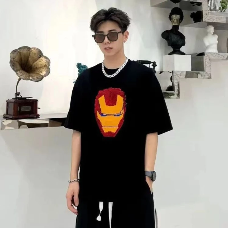 Iron Man & Spider-Man Sequin Cotton Short Sleeve Tee, Summer Loose Fit Cartoon Top for Kids New Arrival
Iron Man & Spider-Man Sequin Cotton Short Sleeve Tee, Summer Loose Fit Cartoon Top for Kids New Arrival