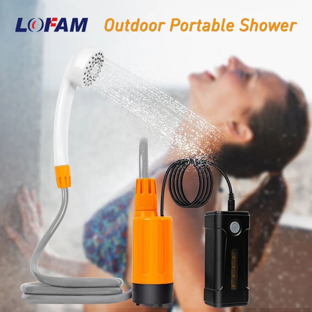 Camping Shower Rechargeable Electric Outdoor Waterproof Portable Shower Pump Kit for Hiking Beach Travel Car Pet Washing
Camping Shower Rechargeable Electric Outdoor Waterproof Portable Shower Pump Kit for Hiking Beach Travel Car Pet Washing