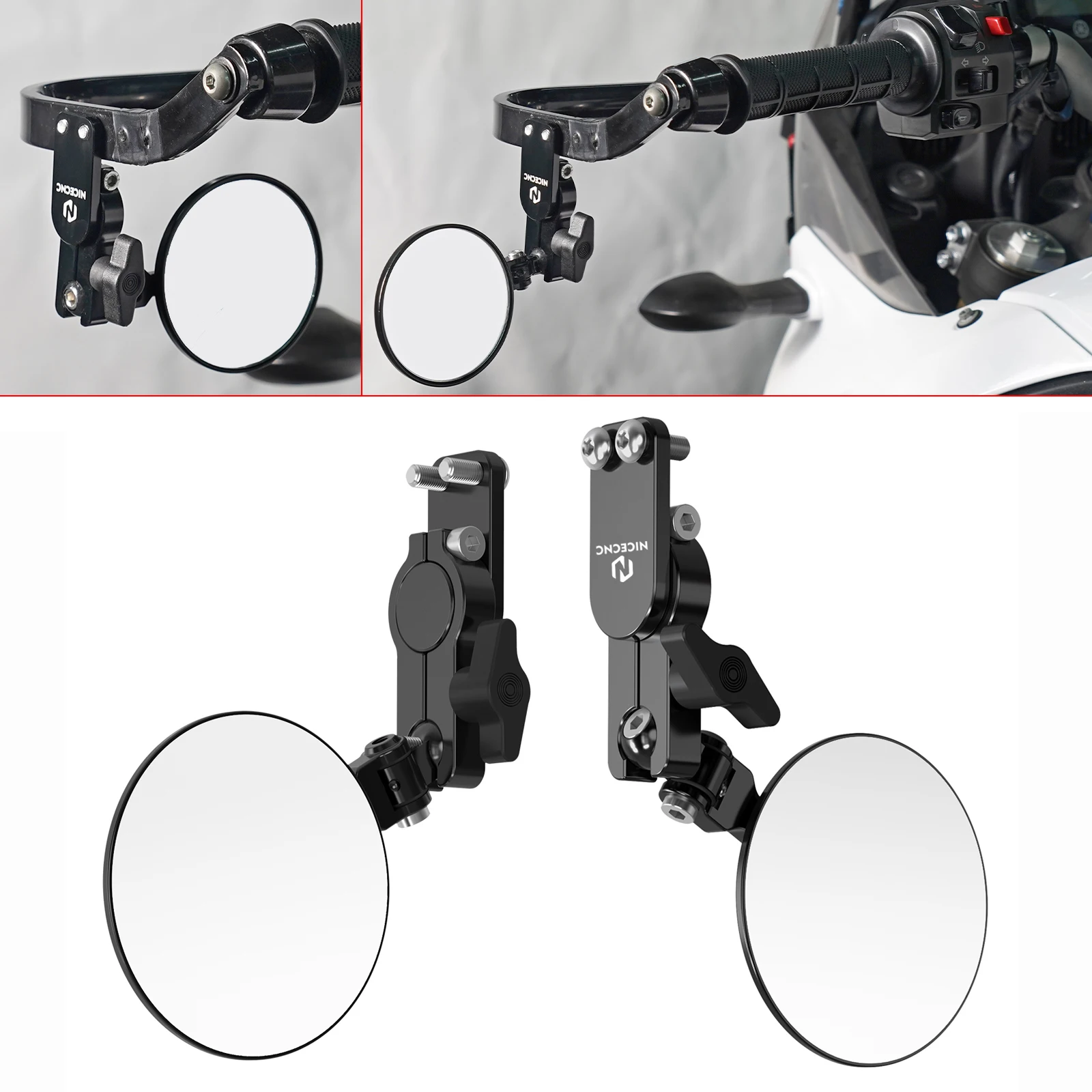 NICECNC Quick Flip Mirrors for KTM EXC Husqvarna TE FE Suzuki RMZ Yamaha YZF WRF Honda CR CRF Handguards Mirror Drilled Mount
NICECNC Quick Flip Mirrors for KTM EXC Husqvarna TE FE Suzuki RMZ Yamaha YZF WRF Honda CR CRF Handguards Mirror Drilled Mount