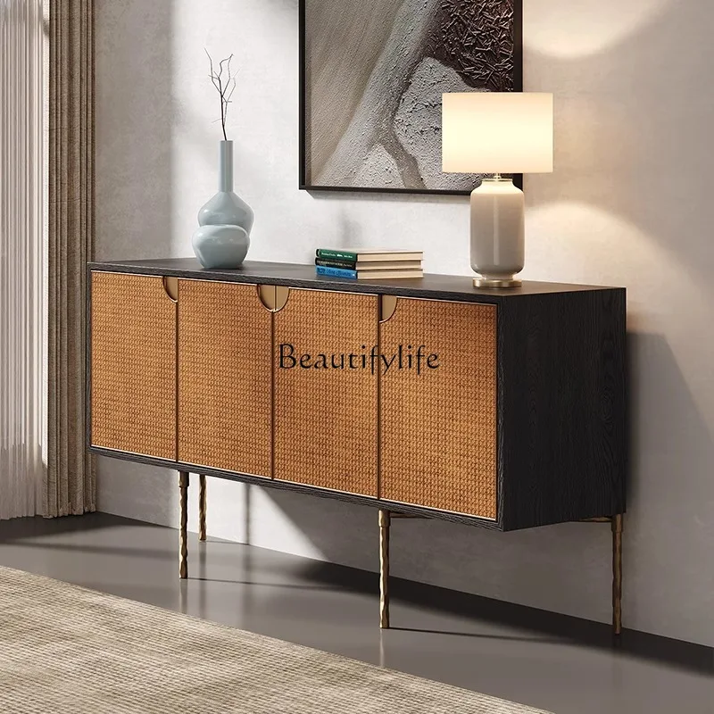 Medieval Style Solid Wood Rattan Storage Cabinet Nordic Retro Entryway Cabinet
Medieval Style Solid Wood Rattan Storage Cabinet Nordic Retro Entryway Cabinet