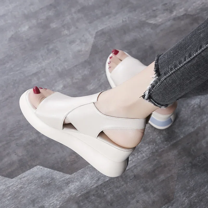 2025 Summer New Platform Shoes for Women Fashion Wedges Sandals Women Buckle Strap Casual Sandalias De Tacon Platform Sandals
2025 Summer New Platform Shoes for Women Fashion Wedges Sandals Women Buckle Strap Casual Sandalias De Tacon Platform Sandals