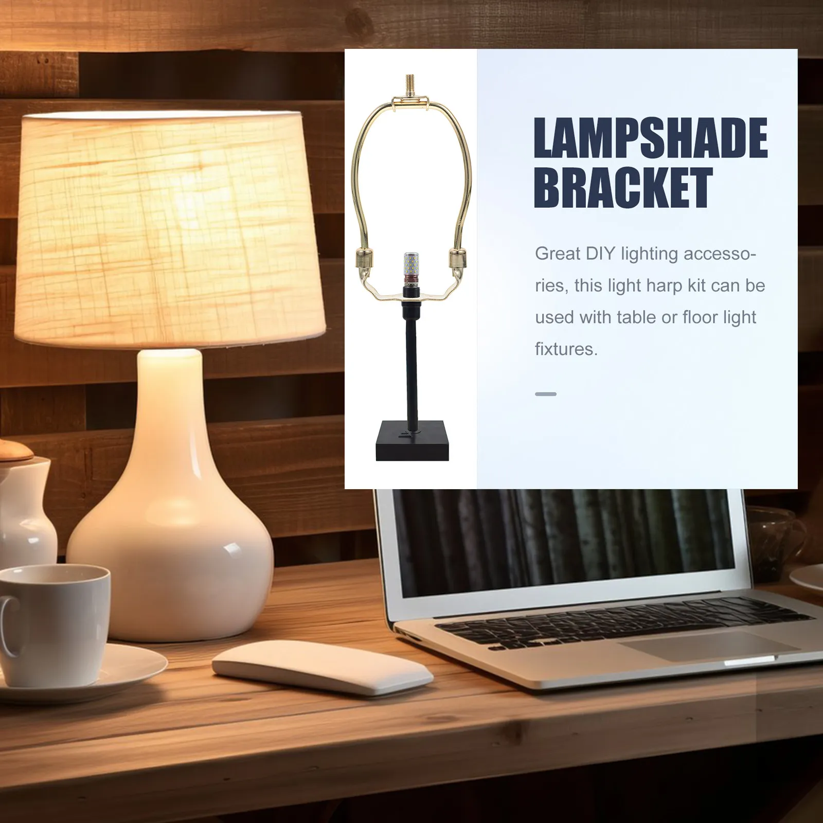 2Pcs Lamp Shade Harp Holder Bracket Gold Metal Heavy Duty for Table Floor Lamps Lamp Shade Frame Replacement Kit
2Pcs Lamp Shade Harp Holder Bracket Gold Metal Heavy Duty for Table Floor Lamps Lamp Shade Frame Replacement Kit