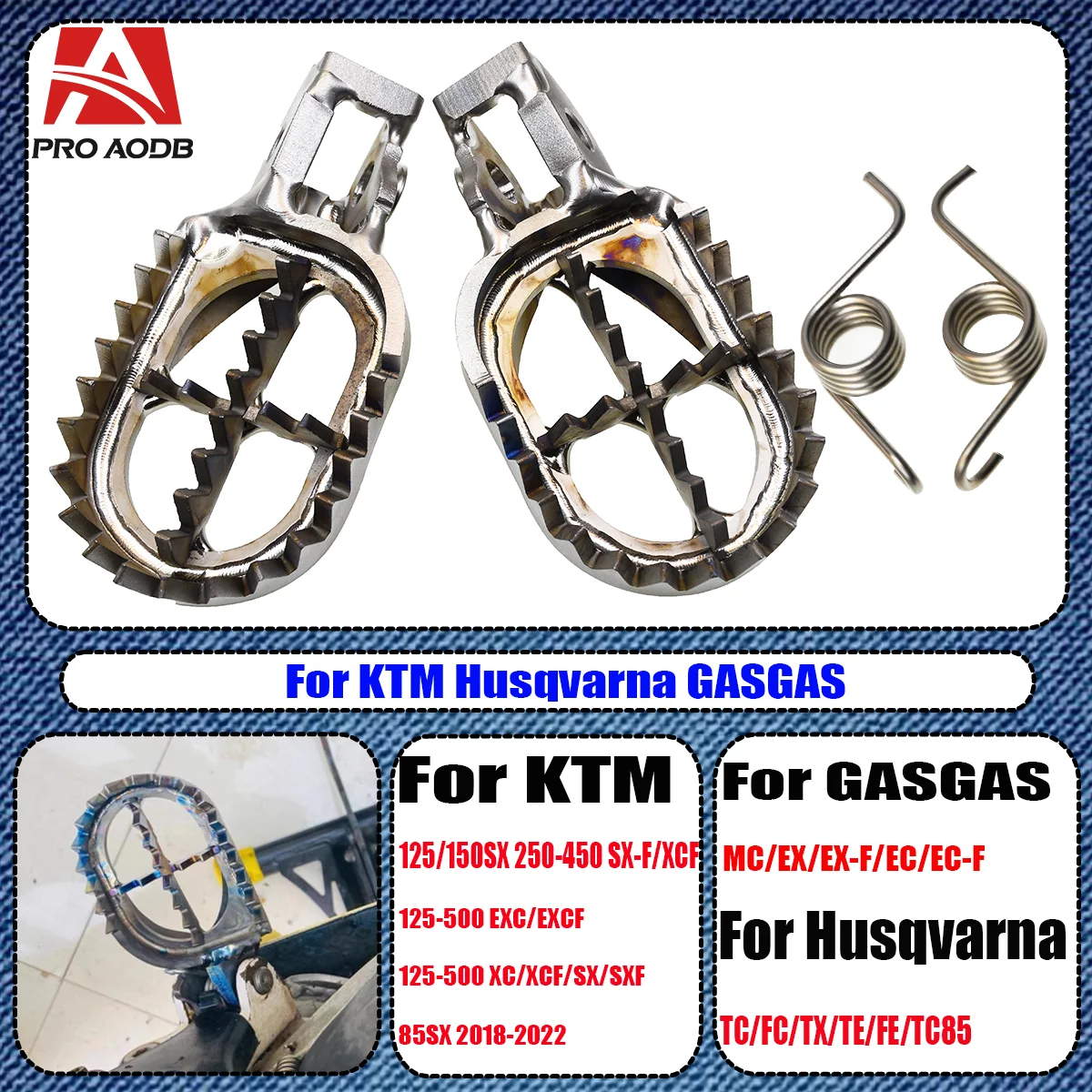 2023 Titanium Footpegs Foot Pegs Rest For KTM SX SXF XC XCF XCW XCFW TPI 250 300 350 450 Husqvarna TC FC TE FE TX FX 2016-2022
2023 Titanium Footpegs Foot Pegs Rest For KTM SX SXF XC XCF XCW XCFW TPI 250 300 350 450 Husqvarna TC FC TE FE TX FX 2016-2022