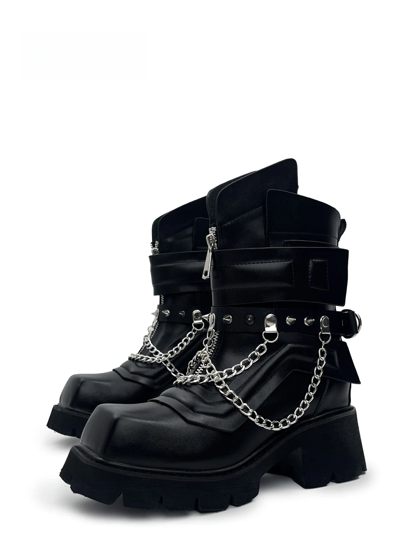 MibVias Punk Style Motorcycle Boots Women's Thick Heel Short Boots Sweet Cool Hot Girl Street Style Square Head Boots
MibVias Punk Style Motorcycle Boots Women's Thick Heel Short Boots Sweet Cool Hot Girl Street Style Square Head Boots