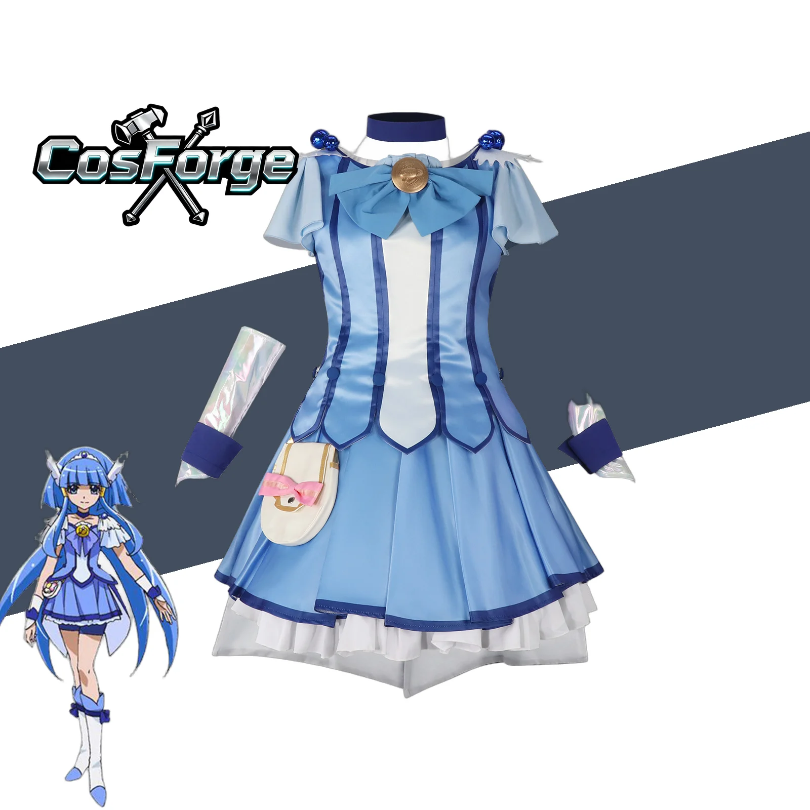 Костюм для косплея Smile PreCure Aoki Reika - великолепное сценическое платье для Хэллоуина, карнавала, вечеринки, аниме-вечеринки, ролевых игр
Костюм для косплея Smile PreCure Aoki Reika - великолепное сценическое платье для Хэллоуина, карнавала, вечеринки, аниме-вечеринки, ролевых игр