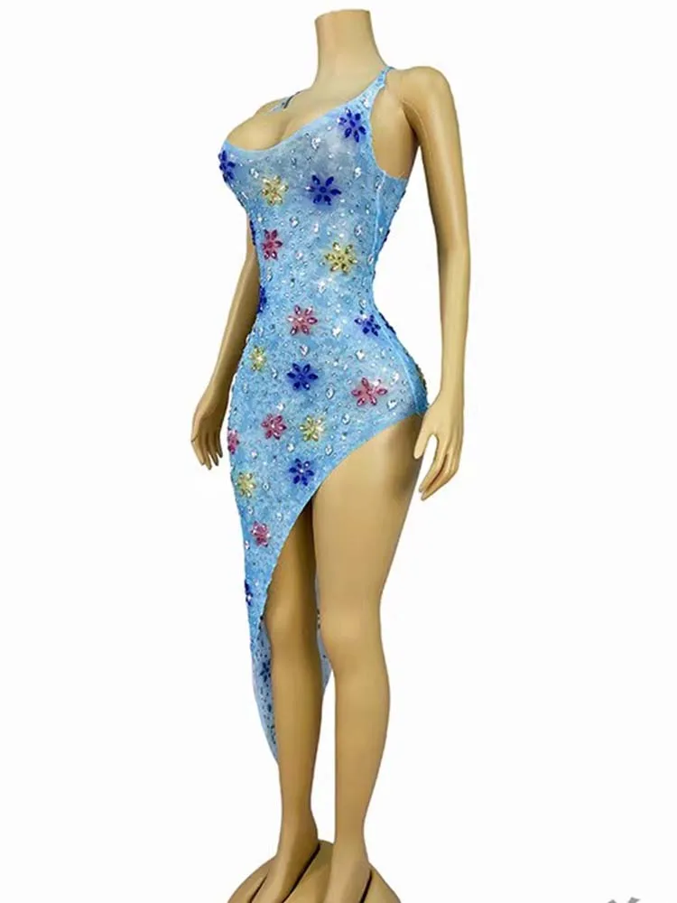 High Quality Color Rhinestone Sexy Hanging Neck Elastic Irregular Dress 2025 New Fashion Custom Women'S Clothing
High Quality Color Rhinestone Sexy Hanging Neck Elastic Irregular Dress 2025 New Fashion Custom Women'S Clothing