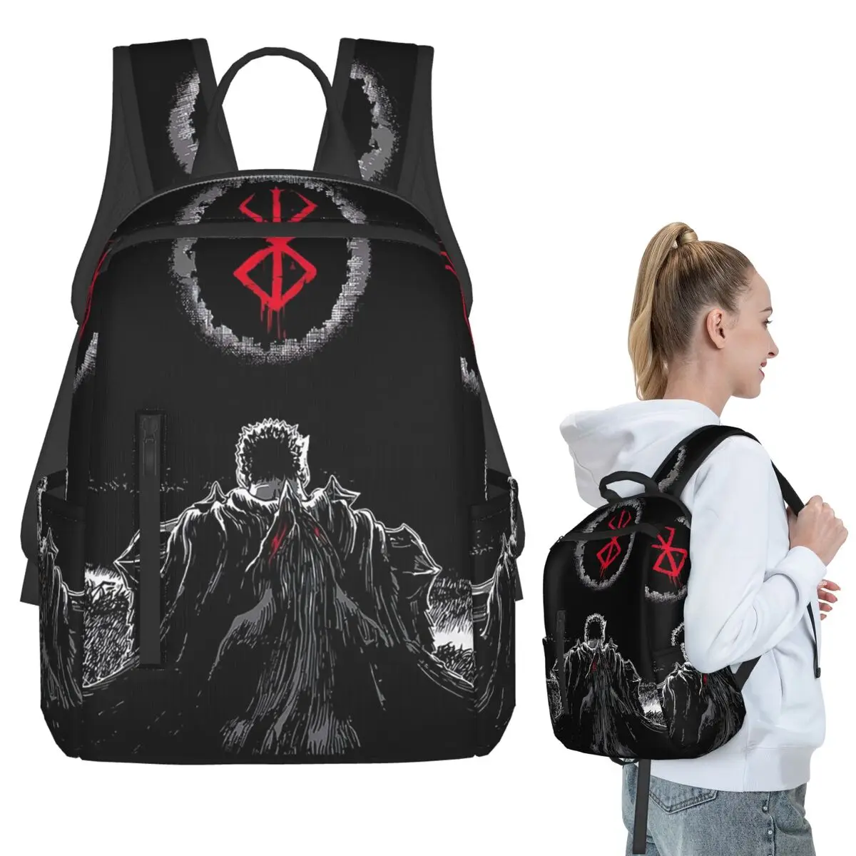 Guts Sword In Berserk Anime Backpack Student BookBag Kids School Bag Laptop Shoulder Bags Boys Girls
Guts Sword In Berserk Anime Backpack Student BookBag Kids School Bag Laptop Shoulder Bags Boys Girls