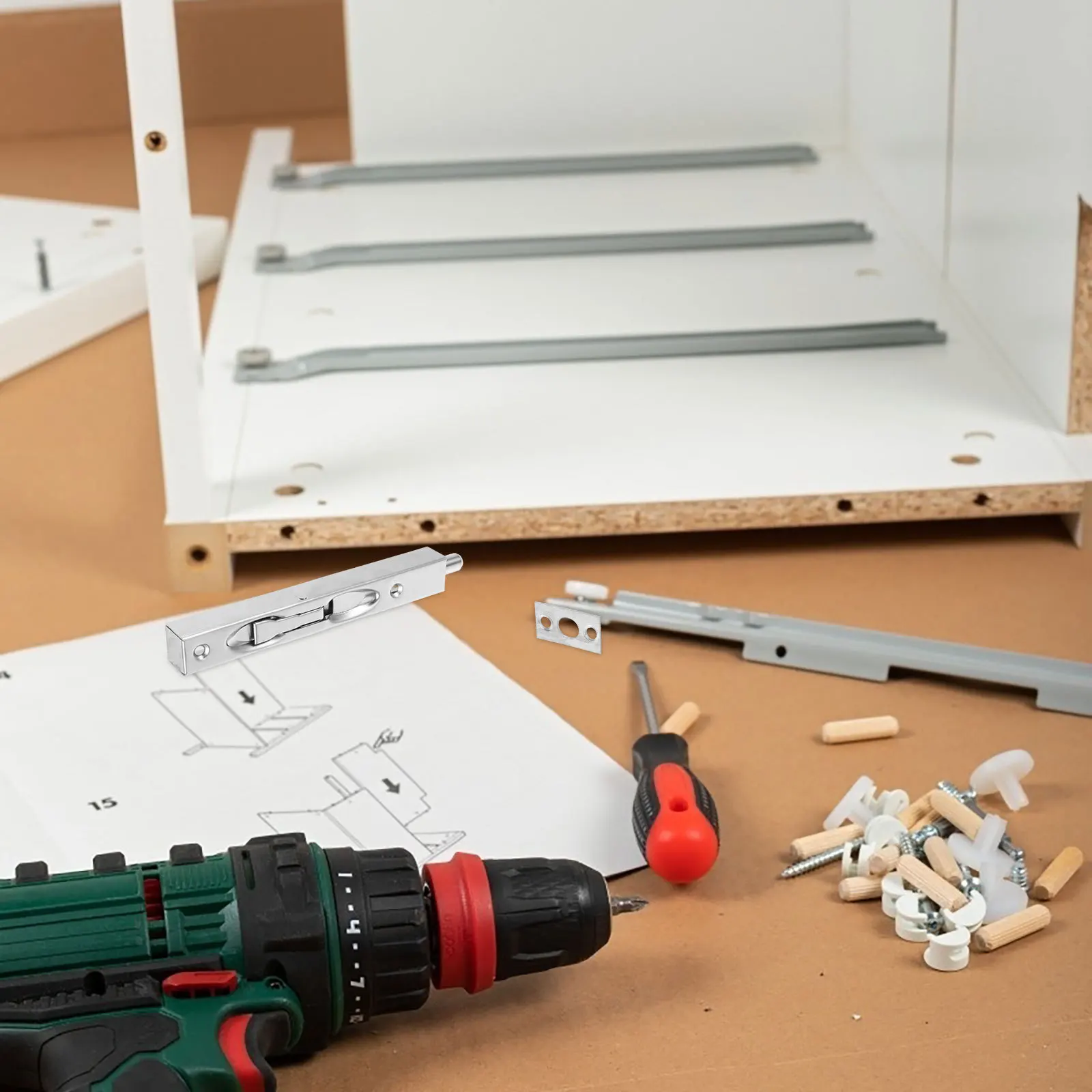 1 Set 6 Inch Stainless Steel Box Style Hidden Flush Bolt For Double French Garage Sliding Doors Brushed Silver Durable Door
1 Set 6 Inch Stainless Steel Box Style Hidden Flush Bolt For Double French Garage Sliding Doors Brushed Silver Durable Door