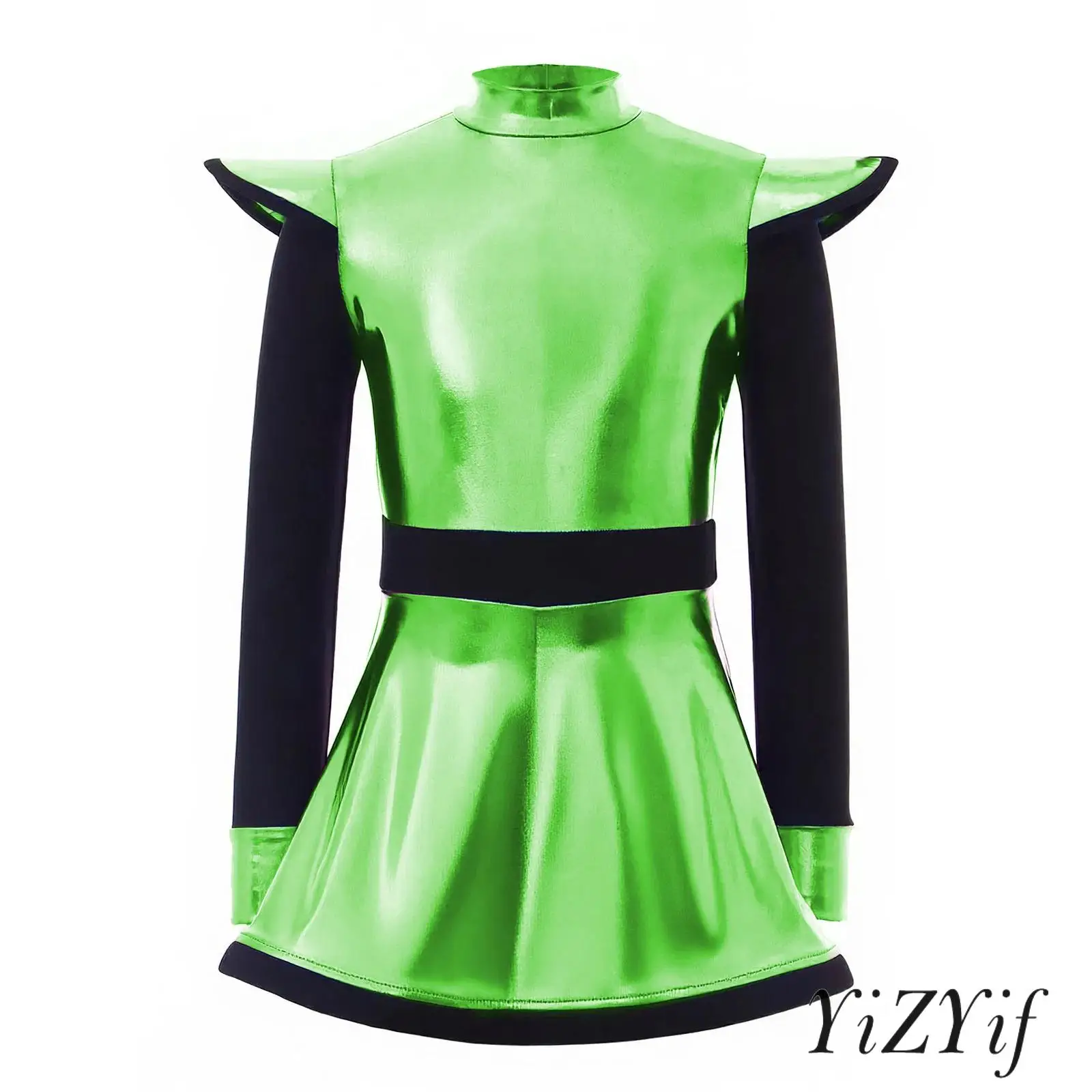 Kids Girls Cosmic Alien Dress Metallic Patchwork Glow Mock Neck Built In Shorts Back Zipper Themed Party Role Play Outfit
Kids Girls Cosmic Alien Dress Metallic Patchwork Glow Mock Neck Built In Shorts Back Zipper Themed Party Role Play Outfit