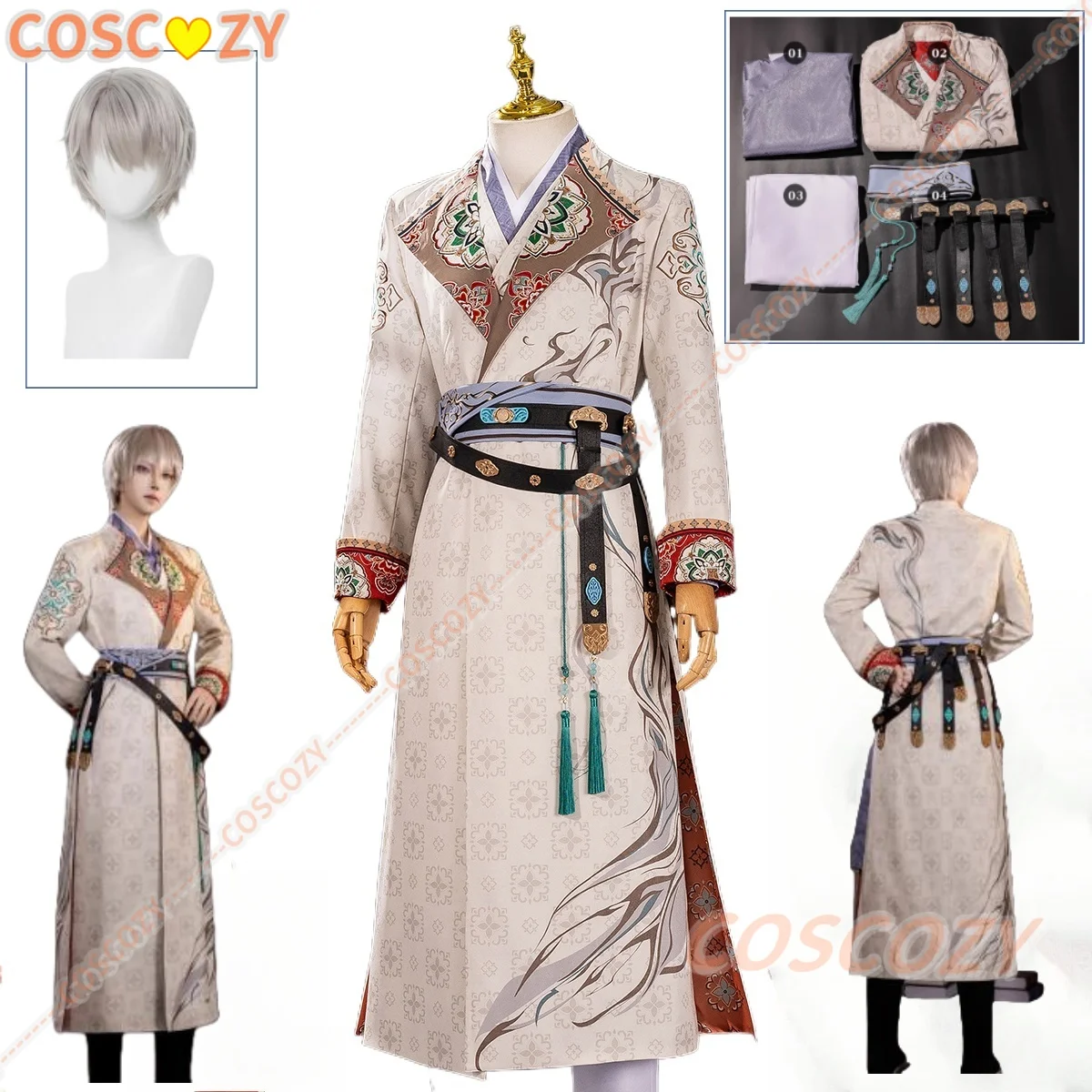 Game Love And Deepspace Xavier Cosplay Costume Wig Pants Coat Prop Embroidery Uniform Set Women Men Convention Role Play Outfits
Game Love And Deepspace Xavier Cosplay Costume Wig Pants Coat Prop Embroidery Uniform Set Women Men Convention Role Play Outfits