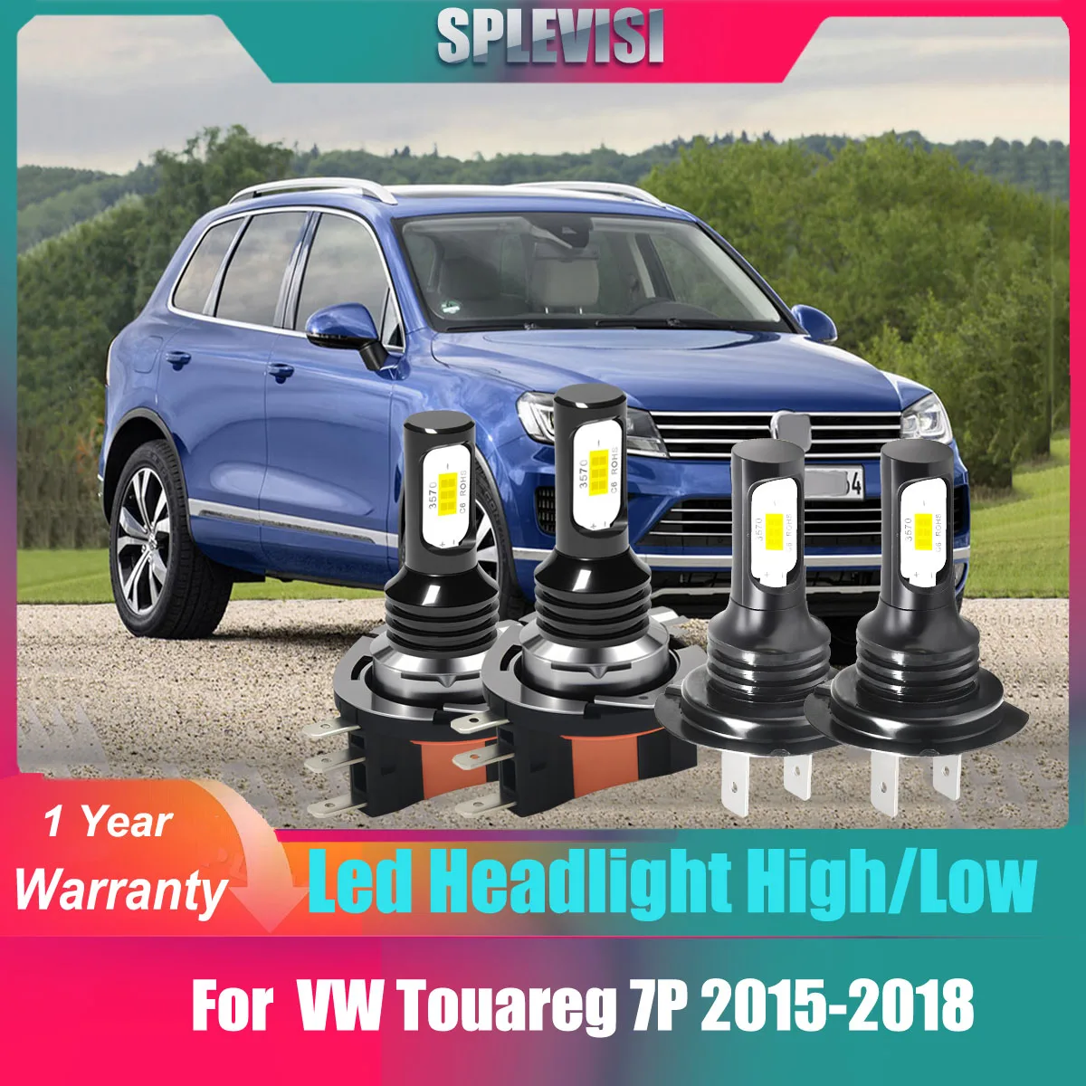12v 24v 6000K White Car LED Headlight Hi Low Beam Kit 4Pcs Direct Replacement For VW Touareg 7P 2015-2018 2016 2017
12v 24v 6000K White Car LED Headlight Hi Low Beam Kit 4Pcs Direct Replacement For VW Touareg 7P 2015-2018 2016 2017