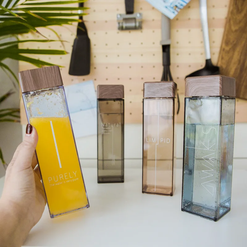 Korea Harajuku Water Cup Female Cute Student Korean Personality Creative Trend Plastic Bottle Square Simple Hand Cup
Korea Harajuku Water Cup Female Cute Student Korean Personality Creative Trend Plastic Bottle Square Simple Hand Cup