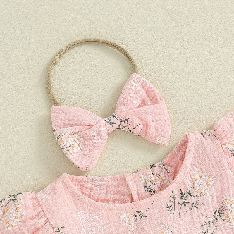 Wankitoi Infant Baby Girl Summer Clothes Floral Romper Ruffle Short Sleeve Bodysuit Headband Newborn Girl Clothes
Wankitoi Infant Baby Girl Summer Clothes Floral Romper Ruffle Short Sleeve Bodysuit Headband Newborn Girl Clothes