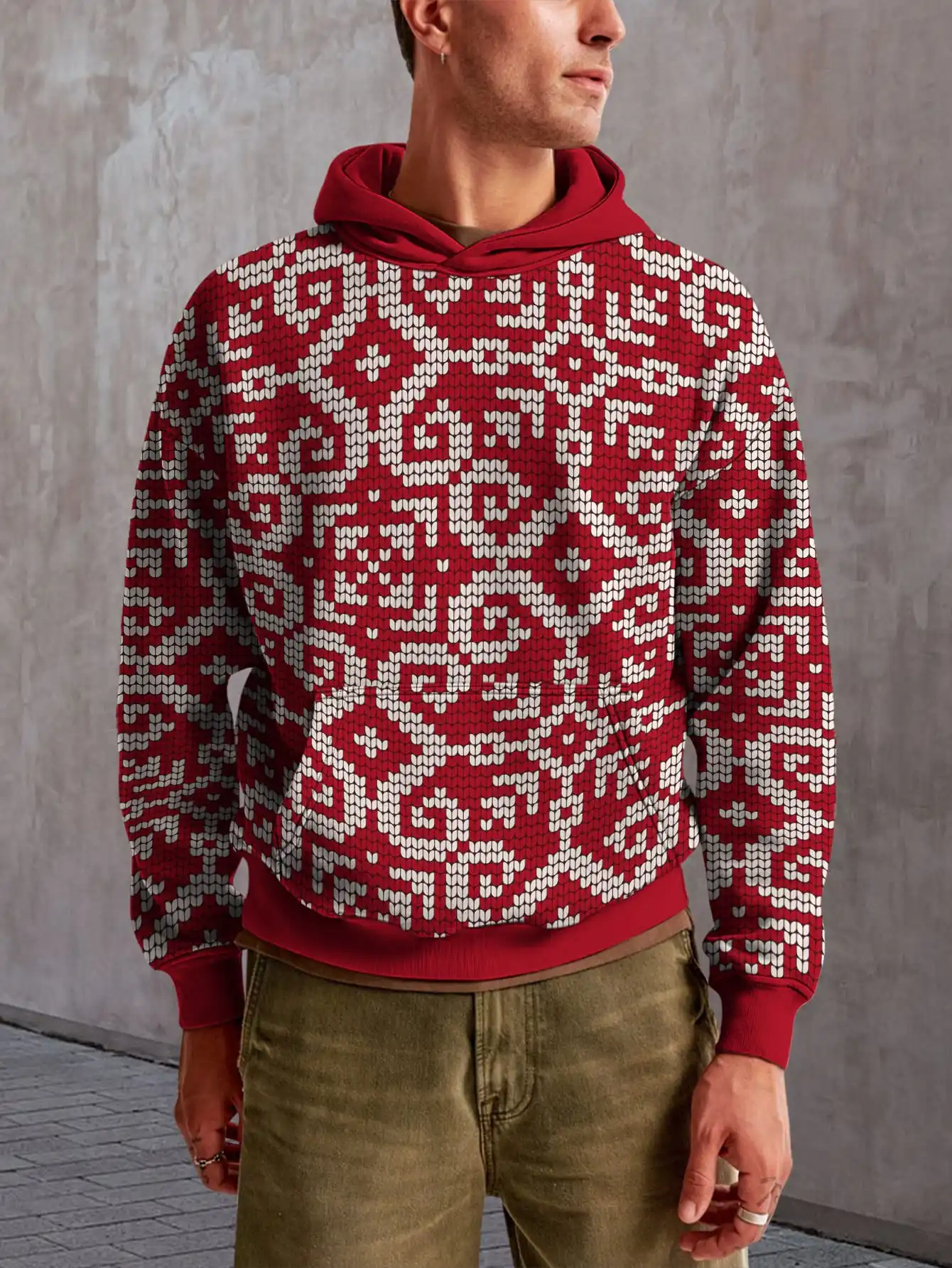 Мужская толстовка с геометрическим узором и рисунком Санта-Клауса, модный забавный пуловер с 3D принтом и геометрическим узором, мужская рождественская толстовка
Мужская толстовка с геометрическим узором и рисунком Санта-Клауса, модный забавный пуловер с 3D принтом и геометрическим узором, мужская рождественская толстовка