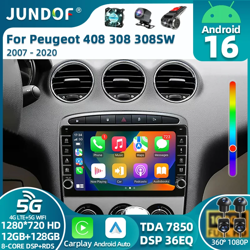 Android 16 For Peugeot 308 308SW 408 2012-2020 QLED Stereo Car Radio Multimedia Video Player GPS AI Voice CarPlay 4G DSP
Android 16 For Peugeot 308 308SW 408 2012-2020 QLED Stereo Car Radio Multimedia Video Player GPS AI Voice CarPlay 4G DSP