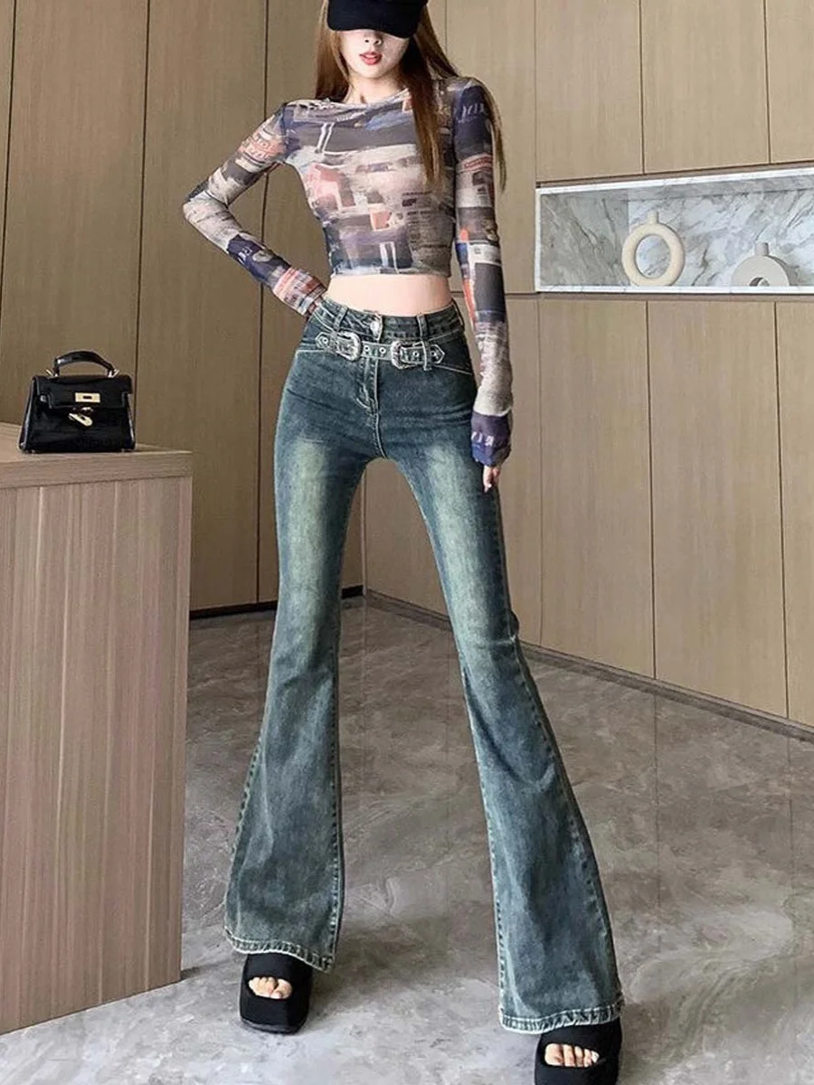 Retro Gradient Color Hoof Jeans Women's Summer Design High Waist Bell Bottoms Elastic Slim Fit Floor Length Micro Flares
Retro Gradient Color Hoof Jeans Women's Summer Design High Waist Bell Bottoms Elastic Slim Fit Floor Length Micro Flares