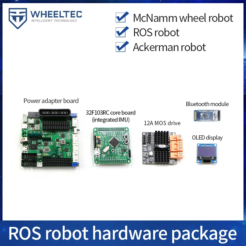 Плата адаптера MOS drive STM32F103RC, модуль Bluetooth slave, модуль OLED-дисплея
Плата адаптера MOS drive STM32F103RC, модуль Bluetooth slave, модуль OLED-дисплея