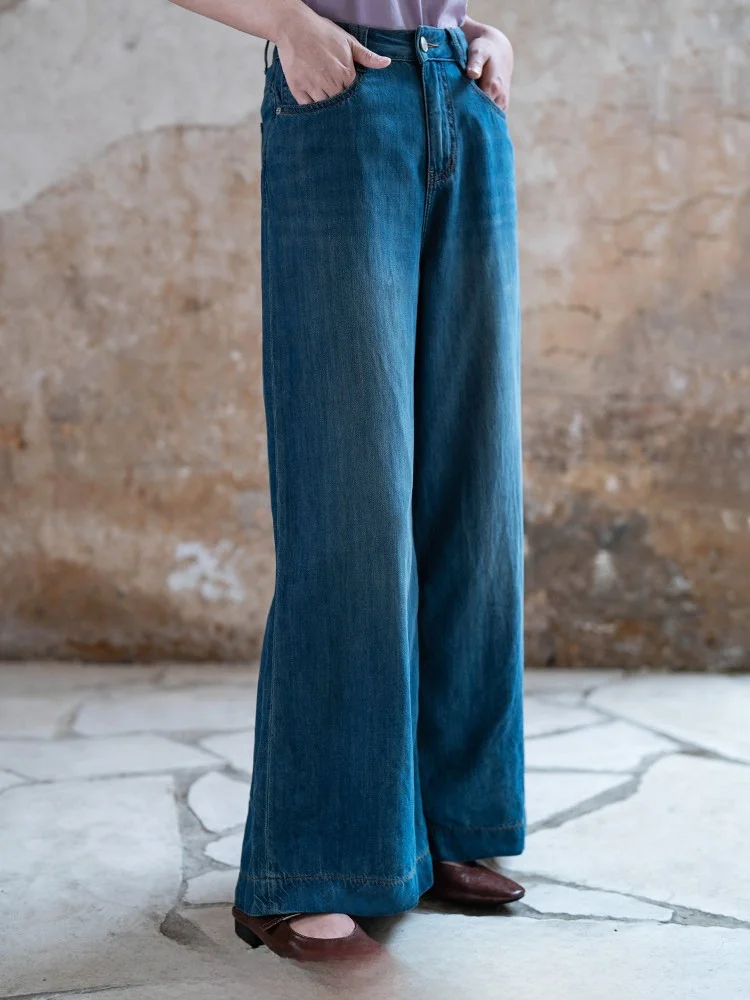 Slimming Effect Washed Color Woven Lyocell Denim Casual Pants Loose Straight Leg Jeans Silent Traveler Five Original Design
Slimming Effect Washed Color Woven Lyocell Denim Casual Pants Loose Straight Leg Jeans Silent Traveler Five Original Design