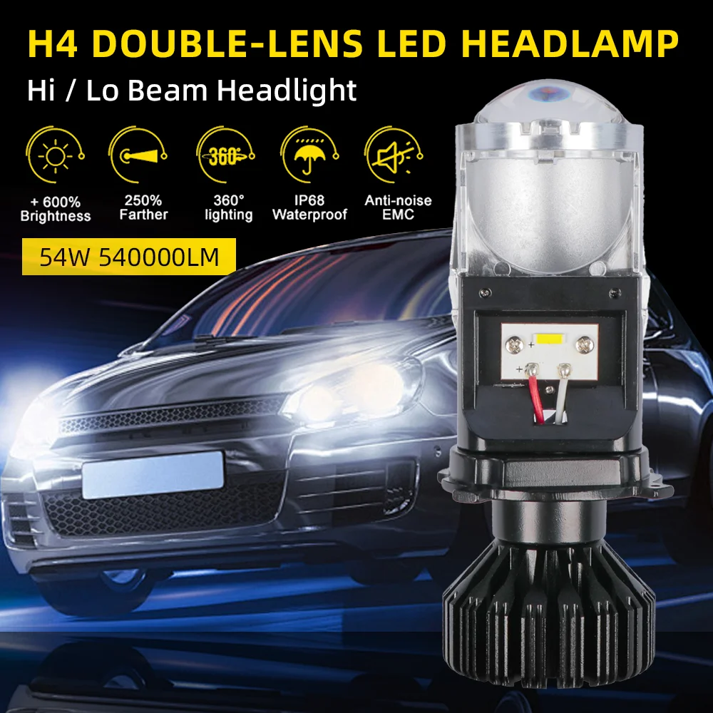Светодиодный проектор H4, автомобильная фара 540000LM 6000K Canbus Plug & Play, мини-проектор с бисветодиодной линзой, мини-автомобильная лампа дальнего/ближнего света 12 В
Светодиодный проектор H4, автомобильная фара 540000LM 6000K Canbus Plug & Play, мини-проектор с бисветодиодной линзой, мини-автомобильная лампа дальнего/ближнего света 12 В