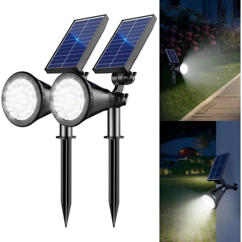 36 LEDs 1000LM Adjustable Solar Spot Lights Outdoor, 2-in-1 Solar Powered Spotlight Landscape Lighting for Garden, Yard, Pathway
36 LEDs 1000LM Adjustable Solar Spot Lights Outdoor, 2-in-1 Solar Powered Spotlight Landscape Lighting for Garden, Yard, Pathway