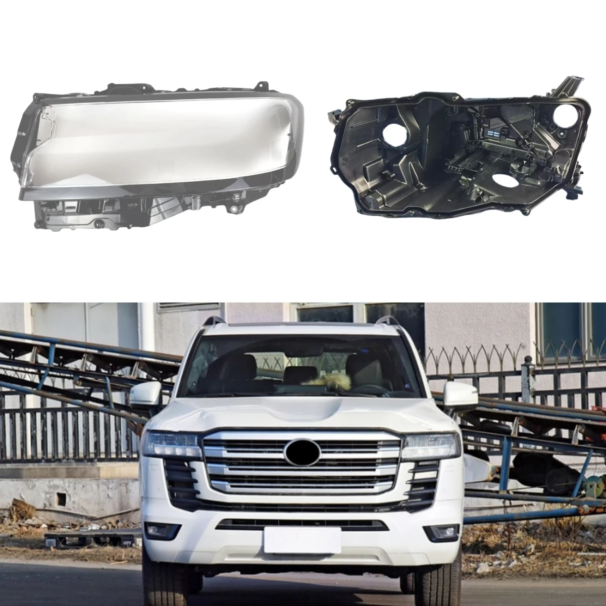 Для Toyota Land Cruiser 2022 2023, автомобильные аксессуары, основание фары, держатель для светильника, стеклянные фары
Для Toyota Land Cruiser 2022 2023, автомобильные аксессуары, основание фары, держатель для светильника, стеклянные фары