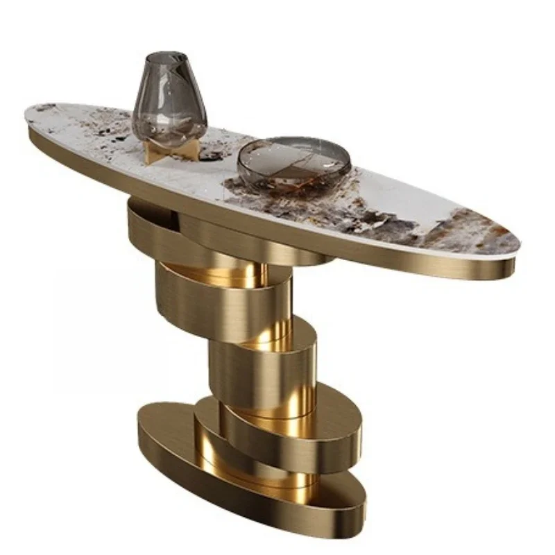 Light luxury high-end entrance table modern living room designer creativity
Light luxury high-end entrance table modern living room designer creativity