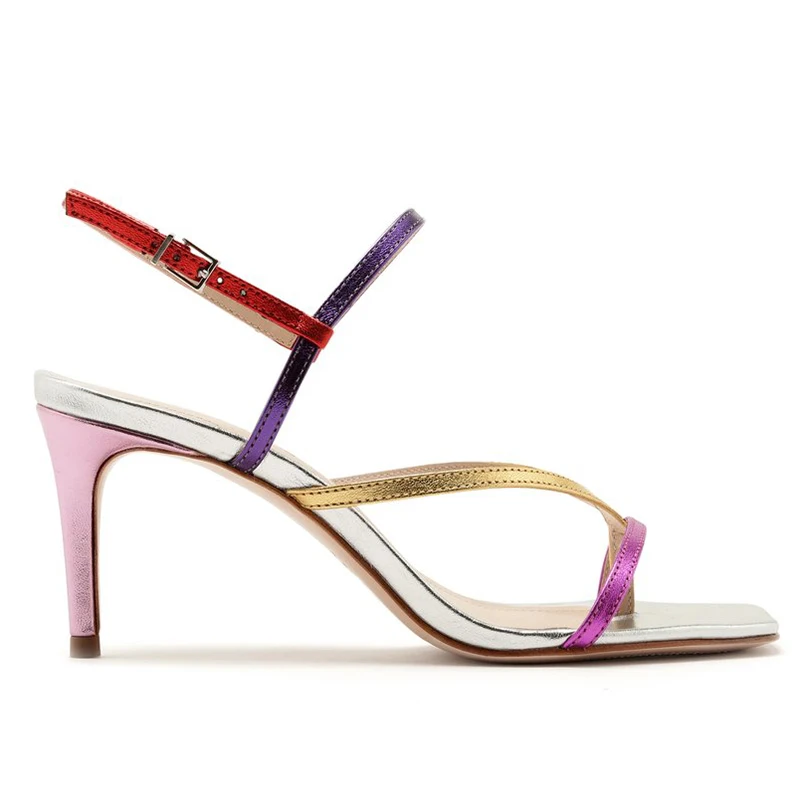 2023 Summer Sandals for Women Square Toe Mixed Color Flip Flops Ankle Strap Thong Sandals Stiletto High Heels Party Shoes 10cm
2023 Summer Sandals for Women Square Toe Mixed Color Flip Flops Ankle Strap Thong Sandals Stiletto High Heels Party Shoes 10cm