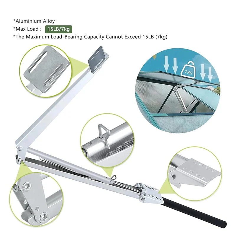【Flash-Sale!】Solar Powered 2PCS Auto Vent Opener Automatic Greenhouse Window Openers For Hothouse
【Flash-Sale!】Solar Powered 2PCS Auto Vent Opener Automatic Greenhouse Window Openers For Hothouse
