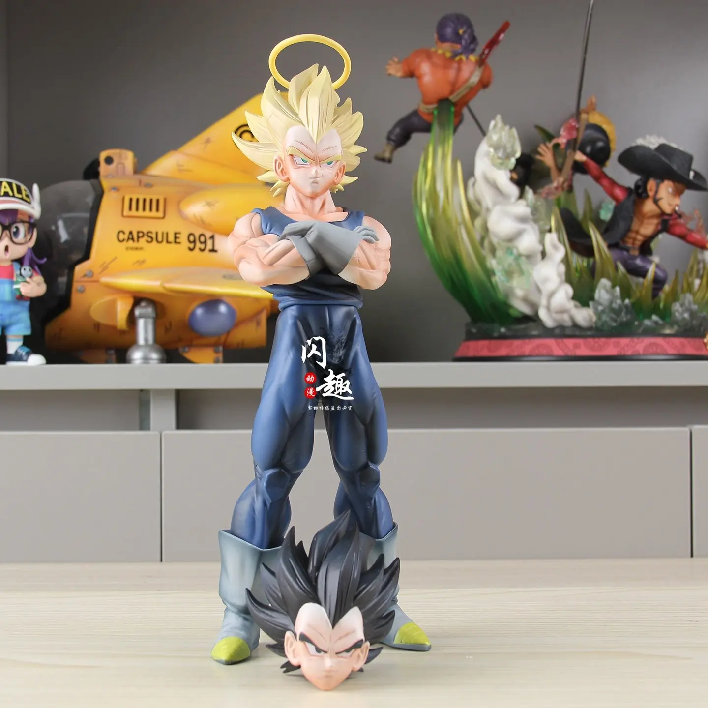 WDF Dragon Ball Vegeta Action Figure Double Head Sculpture Arms Crossed Halo Super Saiyan Anime Decor Collectible Gift For Fans
WDF Dragon Ball Vegeta Action Figure Double Head Sculpture Arms Crossed Halo Super Saiyan Anime Decor Collectible Gift For Fans