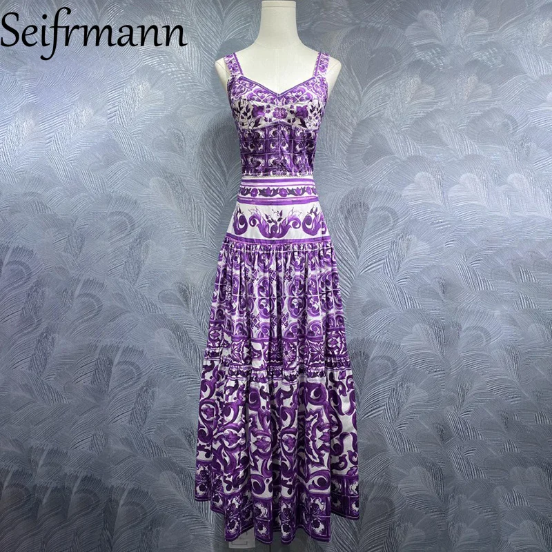 Seifrmann 2026 Summer Women's New Fashionable Suspenders Cotton Printed Top+Half Skirt Two Piece Set
Seifrmann 2026 Summer Women's New Fashionable Suspenders Cotton Printed Top+Half Skirt Two Piece Set