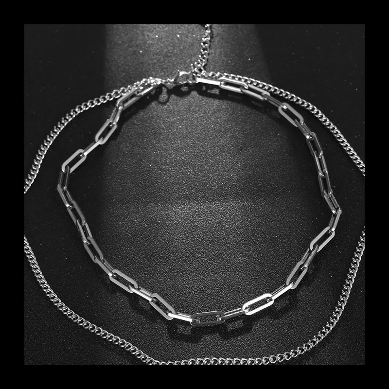 Double-layer Back-shaped Necklace, Men's and Women's Hip-hop Stacked Wear, Light Luxury, Niche Design, Neutral
Double-layer Back-shaped Necklace, Men's and Women's Hip-hop Stacked Wear, Light Luxury, Niche Design, Neutral