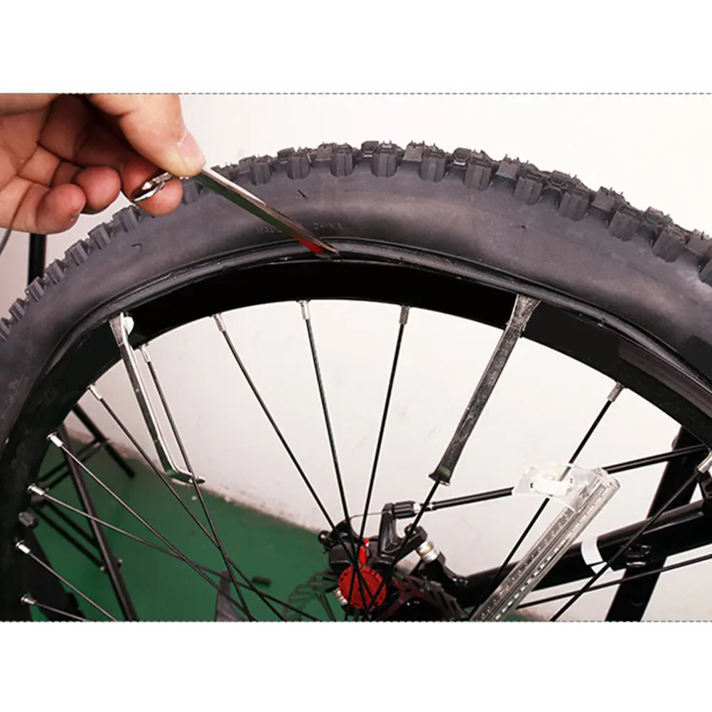 6Pcs Steel Tire Levers Heavy Duty Bike Curved Tyre Levers Labor Saving Ergonomic Handle Tire Removal Tools for Road Gravel
6Pcs Steel Tire Levers Heavy Duty Bike Curved Tyre Levers Labor Saving Ergonomic Handle Tire Removal Tools for Road Gravel