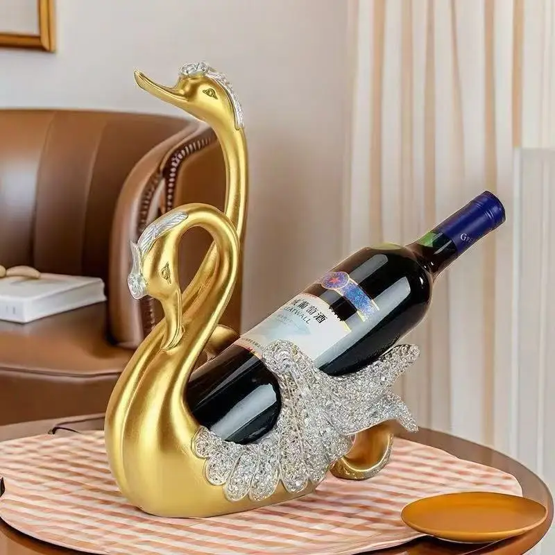 European Style Red Wine Rack Made Of Resin Material Crafted By Horses Swans Light Luxury Wine Rack and Elegant Wine Cabinet
European Style Red Wine Rack Made Of Resin Material Crafted By Horses Swans Light Luxury Wine Rack and Elegant Wine Cabinet