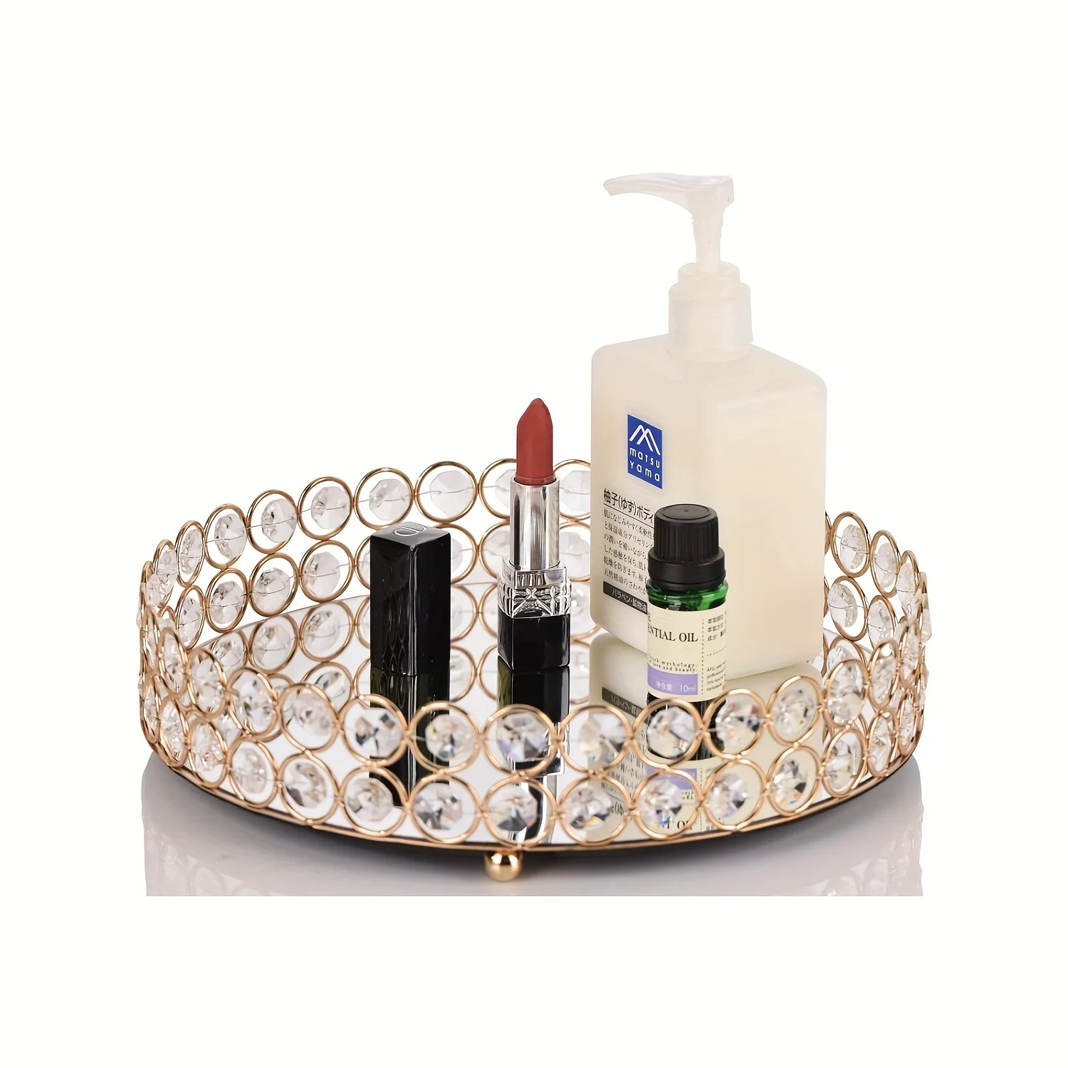 1pc Vanity Perfume Tray, Bathroom Vanity Tray, Metallic Crystal Mirror Acrylic Tray, Perfume Tray For Makeup, Jewelry, Cosmetic
1pc Vanity Perfume Tray, Bathroom Vanity Tray, Metallic Crystal Mirror Acrylic Tray, Perfume Tray For Makeup, Jewelry, Cosmetic