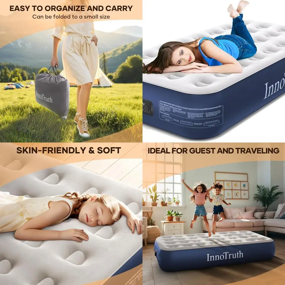 Двойной надувной матрас для кемпинга с насосом, высота 13, отлично подходит для путешествий и улицы, домашняя надувная кровать, темно-синий
Двойной надувной матрас для кемпинга с насосом, высота 13, отлично подходит для путешествий и улицы, домашняя надувная кровать, темно-синий