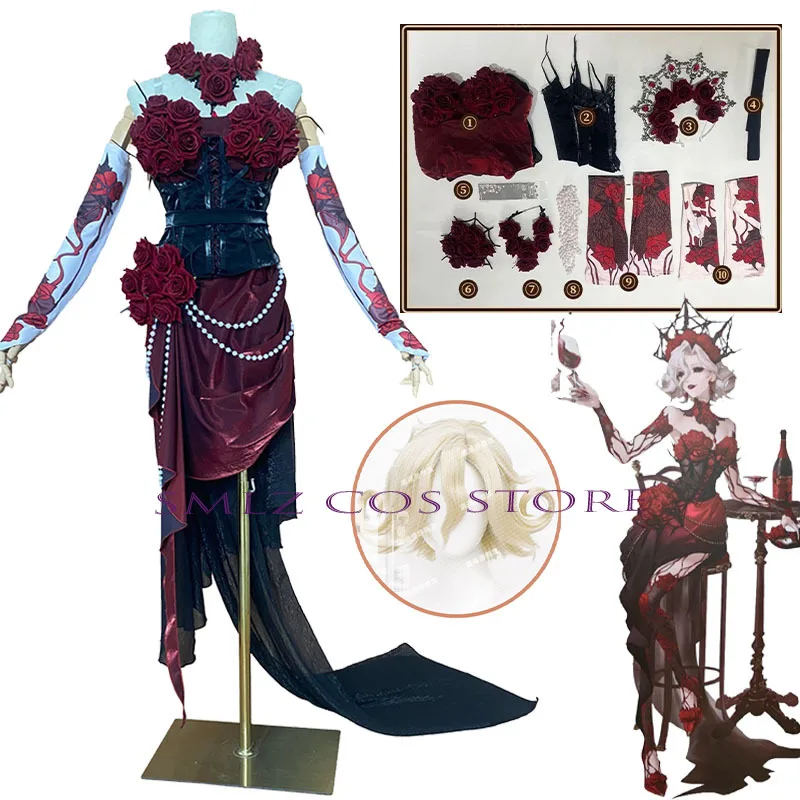 Concert Bloody Queen Cosplay Game Identity V Mary Cosplay Costume Woman Fashion Rose Long Dresses Headgear Suit for Women
Concert Bloody Queen Cosplay Game Identity V Mary Cosplay Costume Woman Fashion Rose Long Dresses Headgear Suit for Women