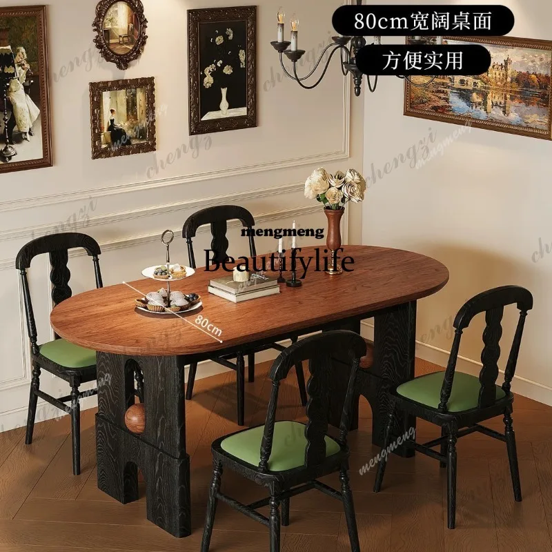 51 Solid wood oval dining table and chair combination medium antique workbench office conference table medium antique dining tab
51 Solid wood oval dining table and chair combination medium antique workbench office conference table medium antique dining tab