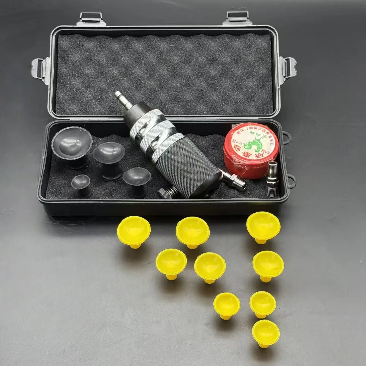 17Pcs Air Operated Valve Lapping Grinding Tool Spin Valves Pneumatic Machine Engine Cylinder Head Valve Grinder Tool
17Pcs Air Operated Valve Lapping Grinding Tool Spin Valves Pneumatic Machine Engine Cylinder Head Valve Grinder Tool