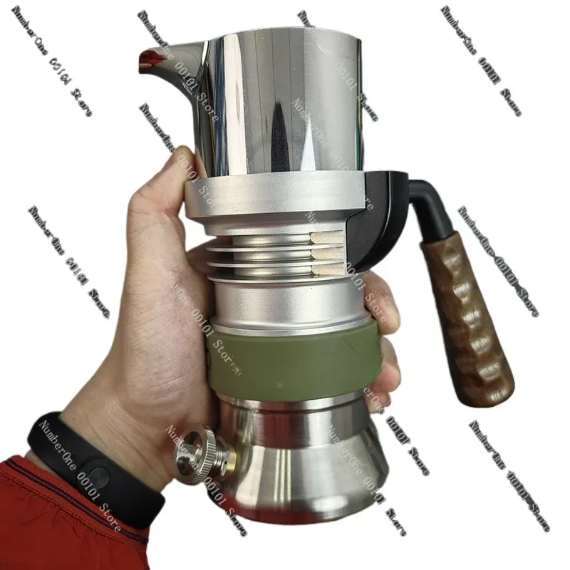 Italian 58mm Stainless Steel Concentrated Coffee Pot Steam Mocha Pot Extractor
Italian 58mm Stainless Steel Concentrated Coffee Pot Steam Mocha Pot Extractor