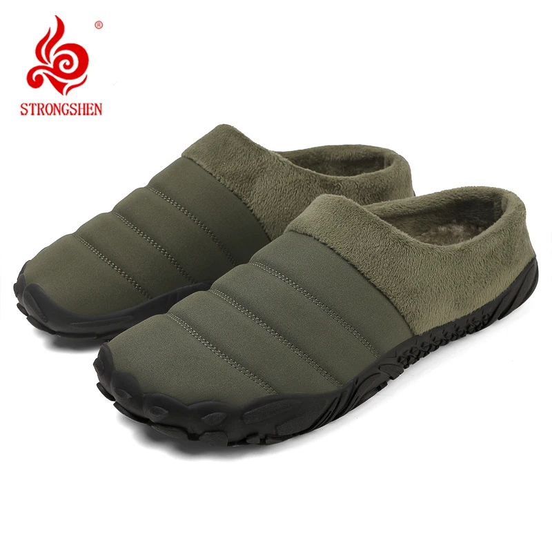 STRONGSHEN Winter Men Plush Fur Slippers High Quality Home Cotton Shoes House Slides Warm Anti-skid Waterproof Non Slip Shoes
STRONGSHEN Winter Men Plush Fur Slippers High Quality Home Cotton Shoes House Slides Warm Anti-skid Waterproof Non Slip Shoes