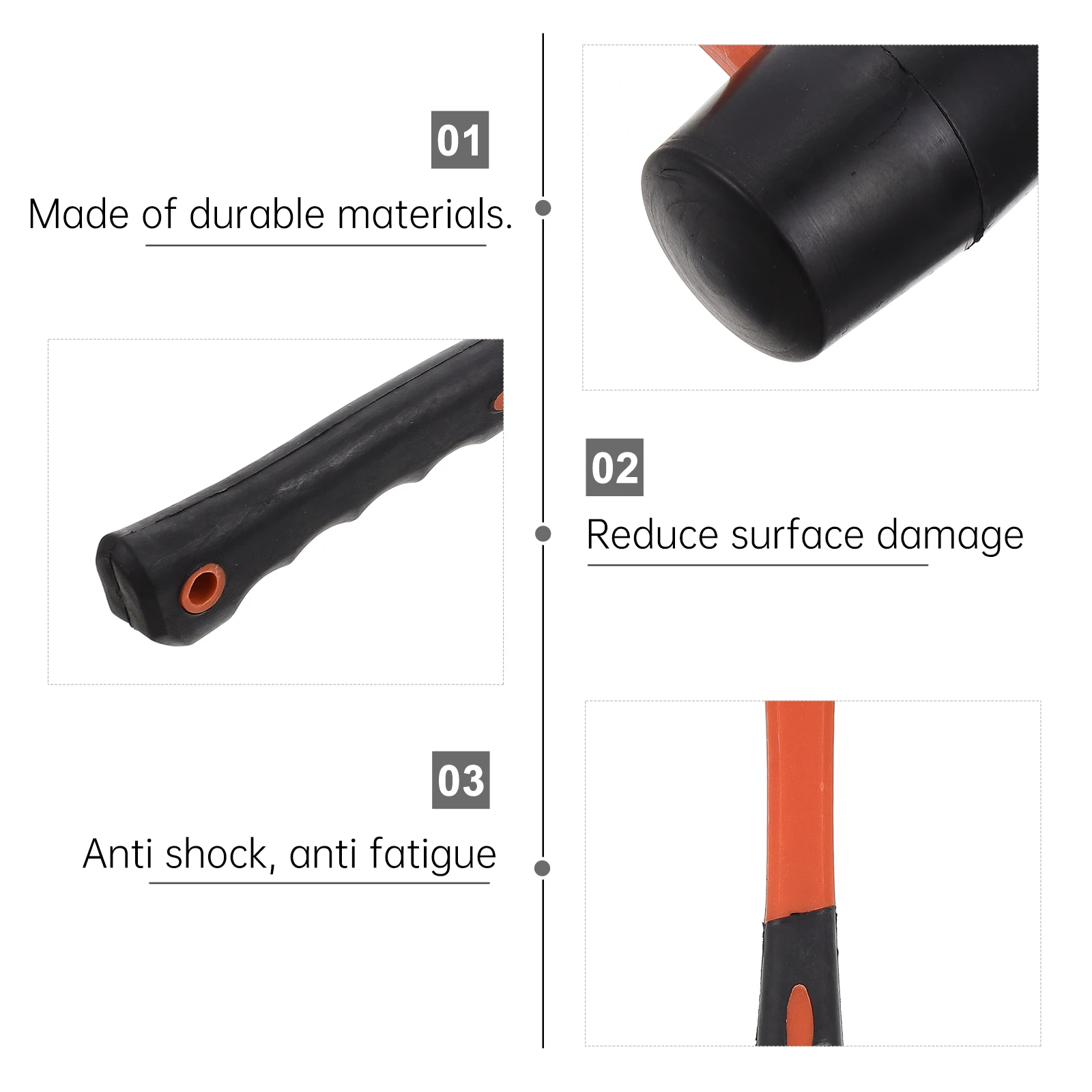 Rubber Hammer Fiber H High Quality Non Slip Black Tool for Home Decoration Flooring Installation Jewelry Crafts
Rubber Hammer Fiber H High Quality Non Slip Black Tool for Home Decoration Flooring Installation Jewelry Crafts