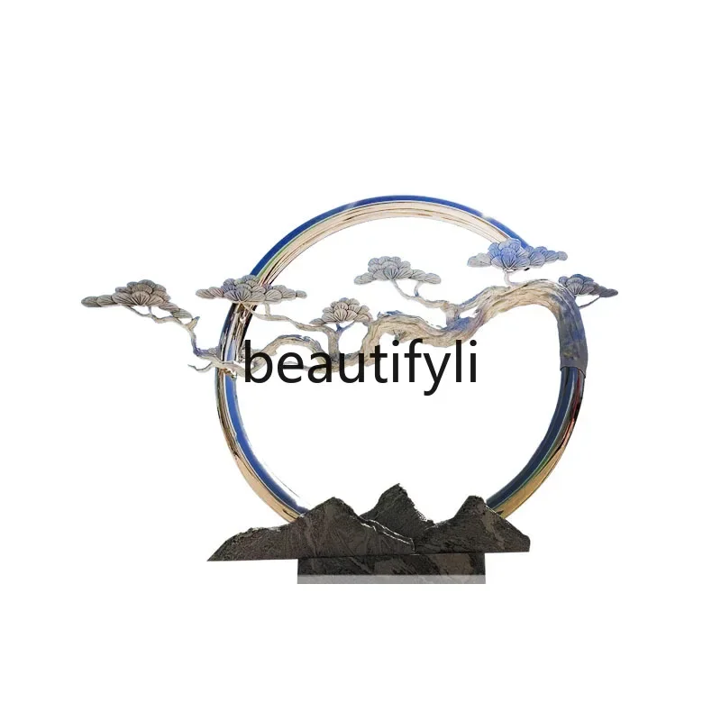 Stainless steel welcome pine ring sculpture hollow luminous spray flowing water landscape ornament
Stainless steel welcome pine ring sculpture hollow luminous spray flowing water landscape ornament