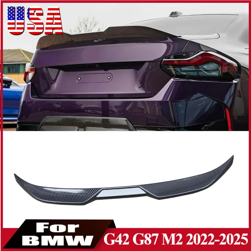 Спойлер Крыло для BMW 2 серии Coupe 2-дверный G42 G87 M2 220i 230i M240i 2022-2025 MP Стиль автомобиля Задний багажник Спойлер Крыло Губа 
Спойлер Крыло для BMW 2 серии Coupe 2-дверный G42 G87 M2 220i 230i M240i 2022-2025 MP Стиль автомобиля Задний багажник Спойлер Крыло Губа